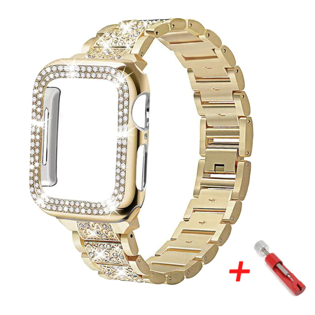 Glam Stainless Steel Band With Case