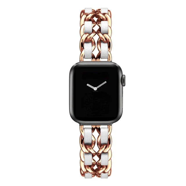 Gold & Silver Apple Watch Band.